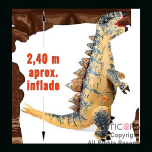 DISFRAZ INFLABLE DINOSAURIO STEGOSAURUS ADULTO 2.4 MT X 1